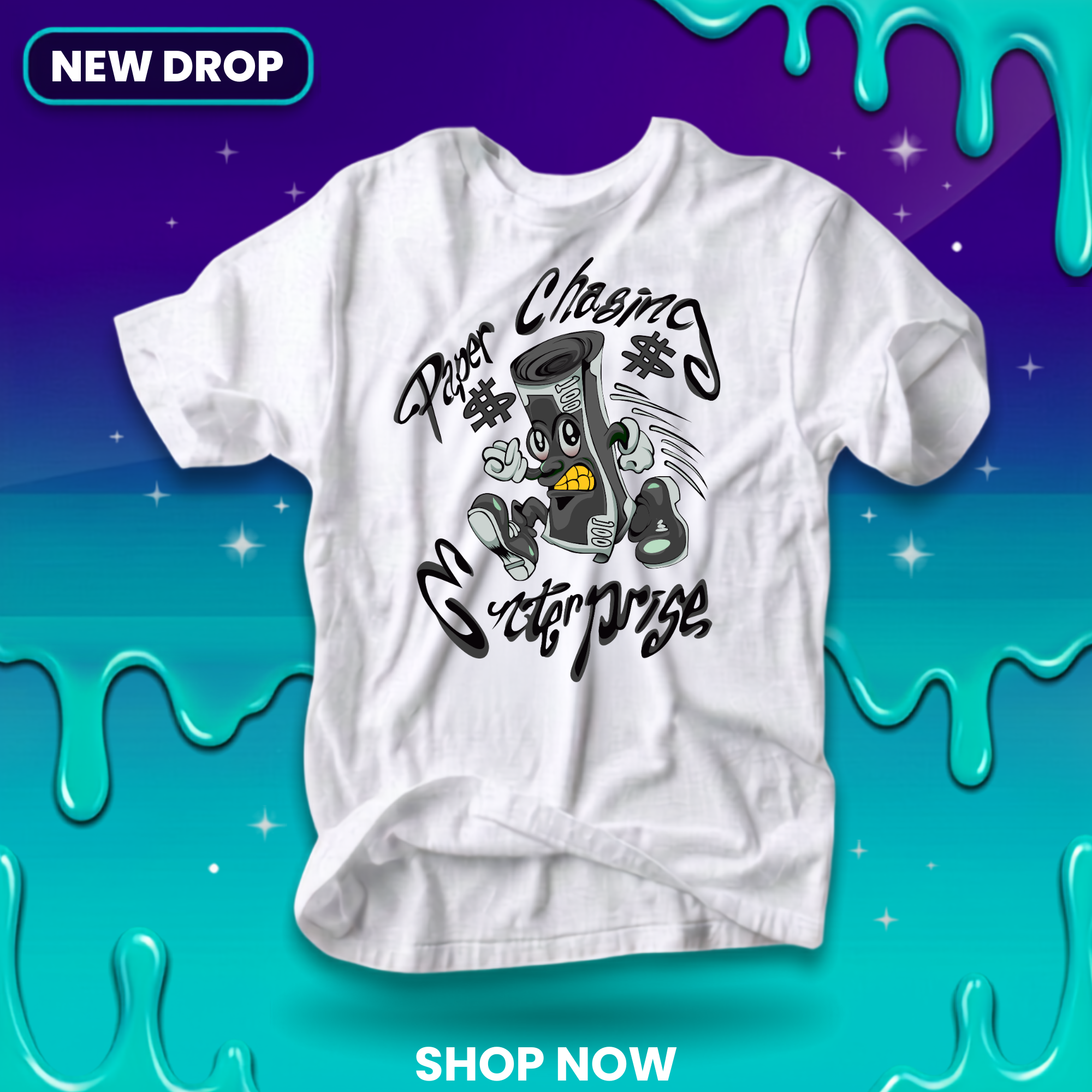 Paper Chasing Enterprise “Running Money” Tee