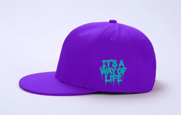 PCE “It’s A Way of Life” Hat – Purple/Teal