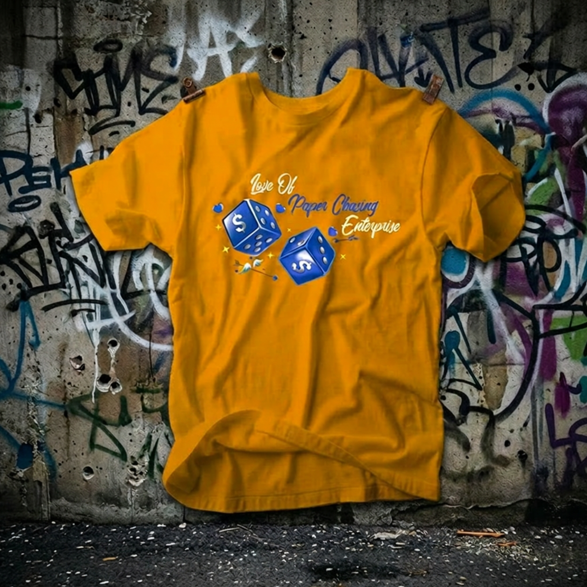 Love of Paper Chasing Enterprise Dice Tee