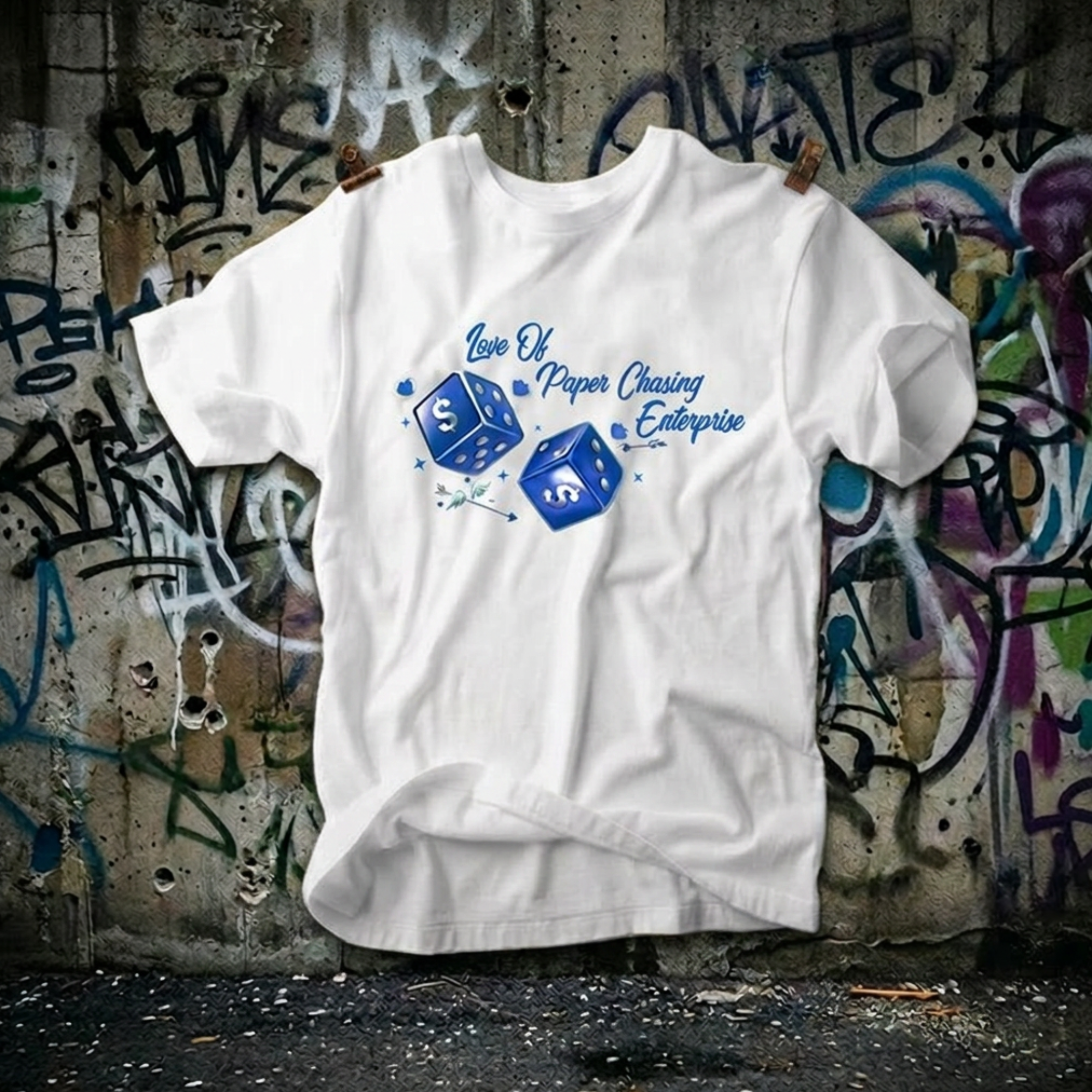 Love of Paper Chasing Enterprise Dice Tee