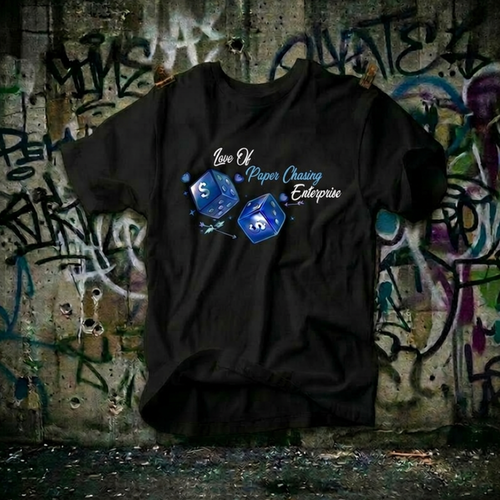 Love of Paper Chasing Enterprise Dice Tee