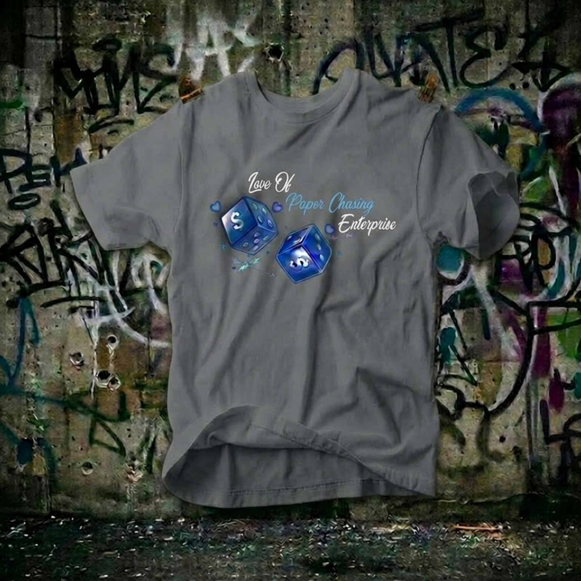 Love of Paper Chasing Enterprise Dice Tee