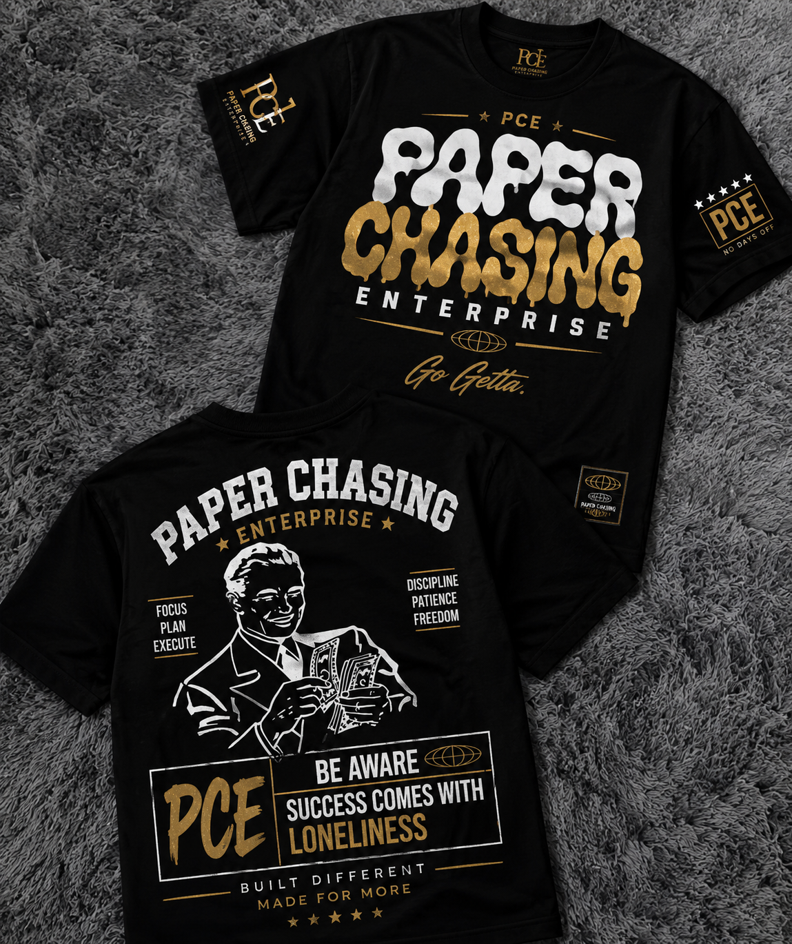 Paper Chasing Enterprise™ “Go Getta” Tee (Black or White)