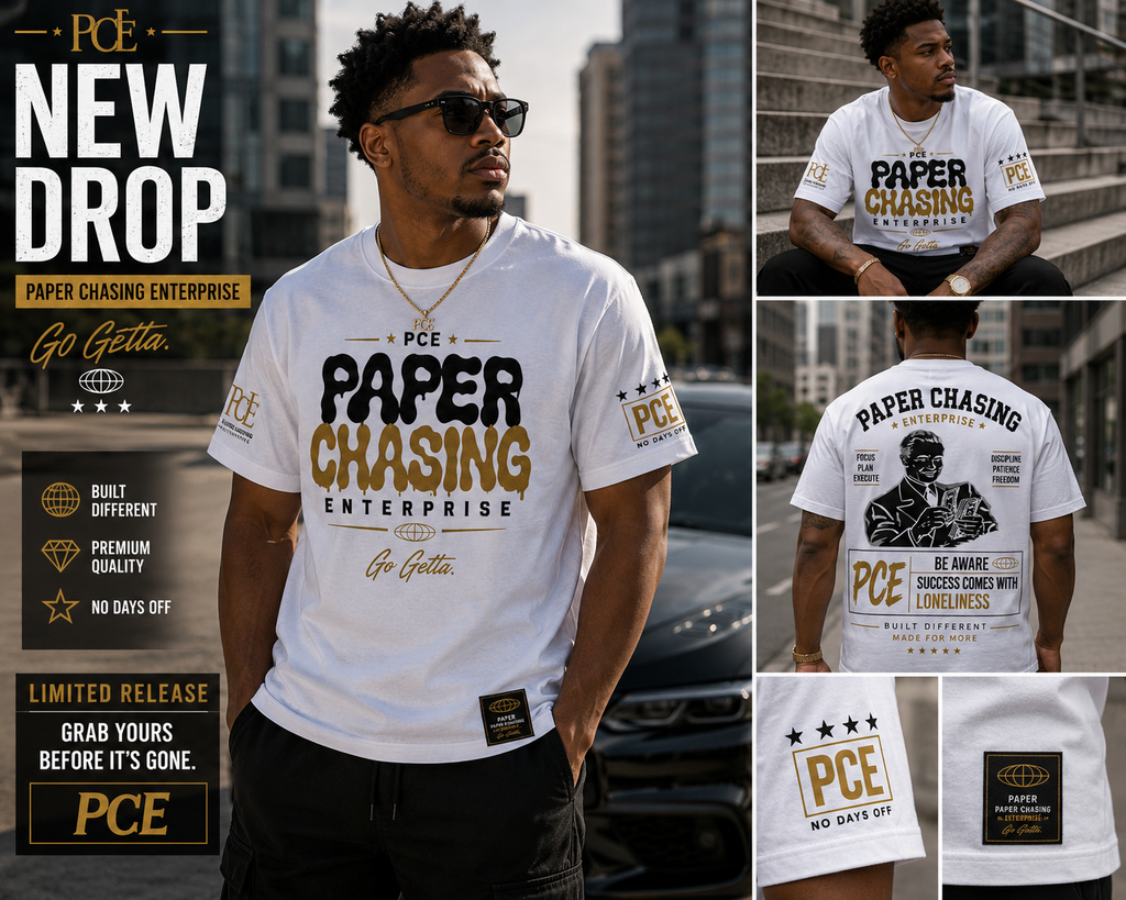 Paper Chasing Enterprise™ “Go Getta” Tee (Black or White)
