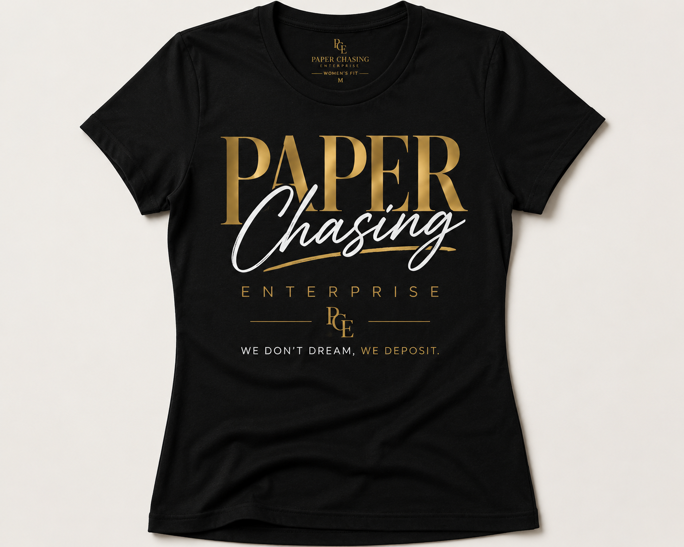 Paper Chasing Enterprise™ Women’s Signature Graphic Tee – Boss Collection