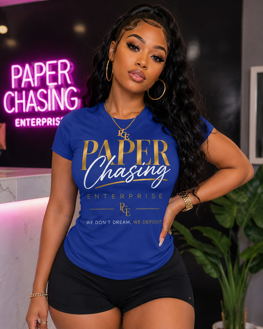 Paper Chasing Enterprise™ Women’s Signature Graphic Tee – Boss Collection