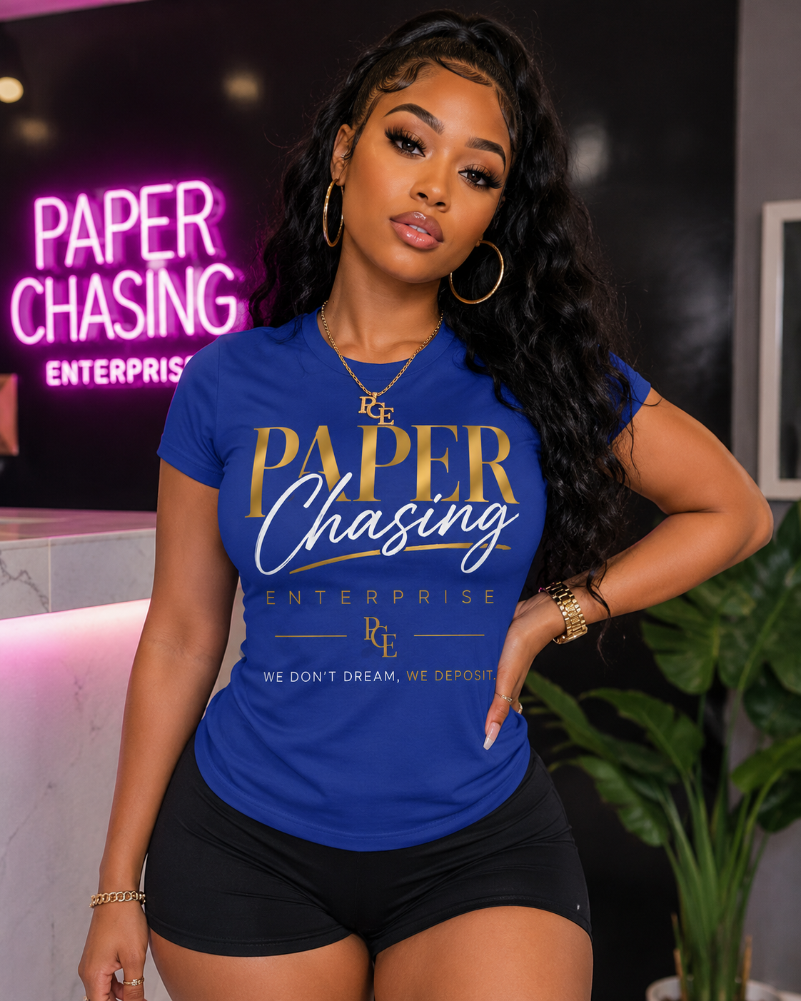 Paper Chasing Enterprise™ Women’s Signature Graphic Tee – Boss Collection