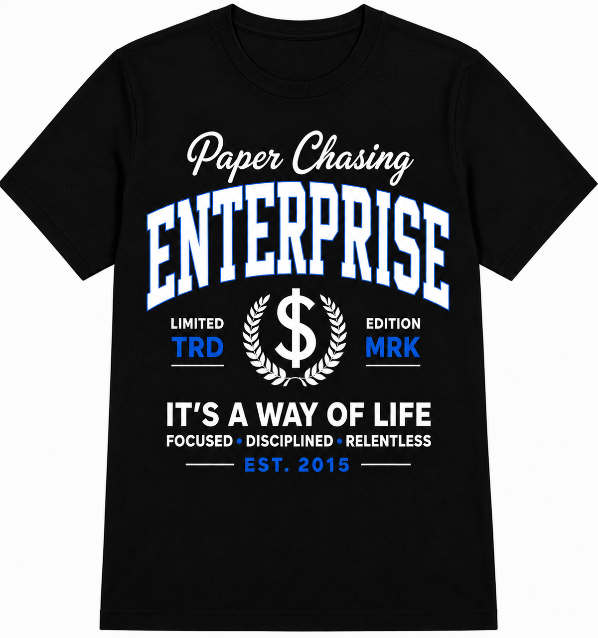 Paper Chasing Enterprise™ — “It’s a Way of Life” Varsity Tee