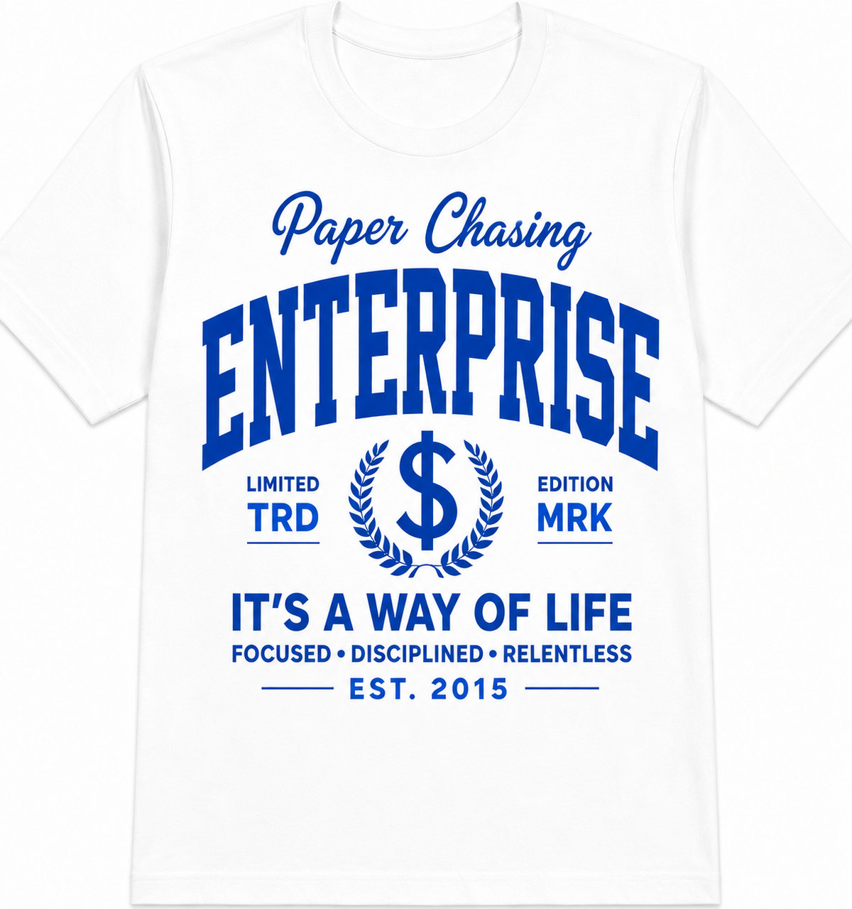 Paper Chasing Enterprise™ — “It’s a Way of Life” Varsity Tee