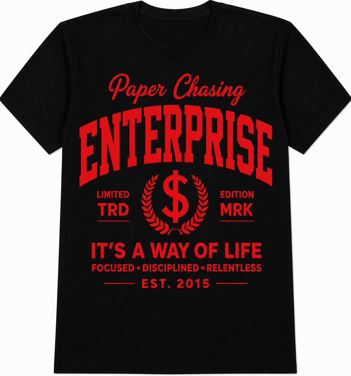 Paper Chasing Enterprise™ — “It’s a Way of Life” Varsity Tee